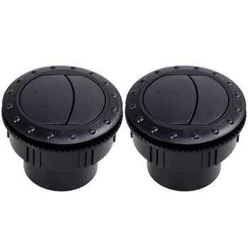 

2pcs 60mm Universal Car RV ATV A/C Vent Air Outlet Rotating Interior Round Ceiling For RV ATV A0676-01 B Auto Car Styling (Black