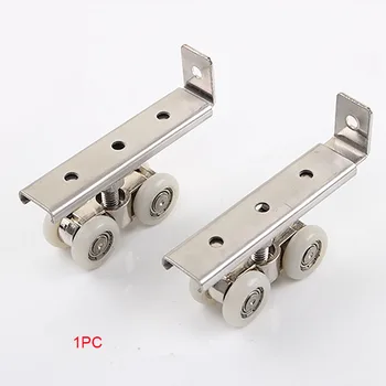 

Sliding Wardrobe Universal Stainless Steel Home Furniture Hardware Durable Portable Easy Install Hanging Wheels