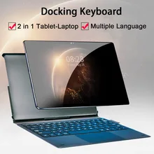 New Design Face ID 4G LTE 2 in 1 Tablet PC 10.5 Inch Tablet Laptop 1920 1200 Android Tablet With Keyboard Dual SIM Card 13MP