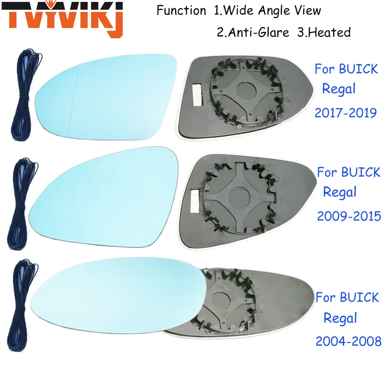 Боковое зеркало заднего вида TVYVIKJ синее стекло для BUICK Regal 2004-2019 широкоугольный