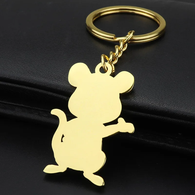 Модный счастливый крыс брелок для ключей с мышью Год Брелок-талисман для автомобиля подвеска сумка талисманы брелок для ключей женский подарок