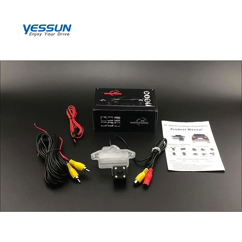 Yessun номерной знак камера заднего вида 4 светодиодный ночного видения 170 градусов HD для Mitsubishi Space Wagon 2002~ 2011 Pajero IO