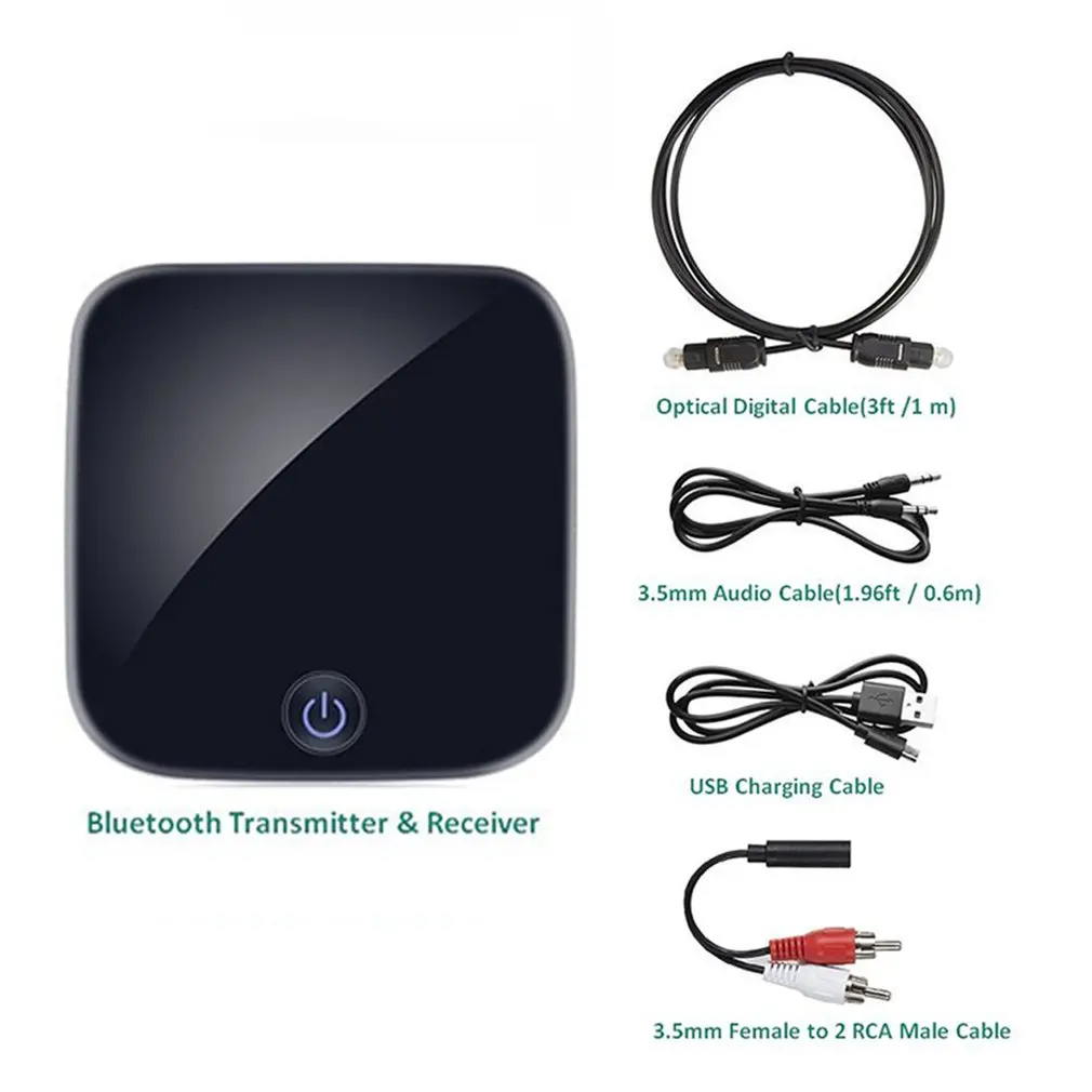 

2-In-1 Audio Transmitter Receiver Stereo Aptx Audio Transmitter Fiber Coaxial Audio Adapter Plug And Play