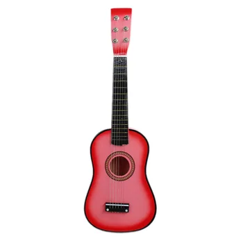 

Pink 23" Guitar Mini Guitar Basswood Kid's Musical Toy Acoustic Stringed Instrument with Plectrum 1st String