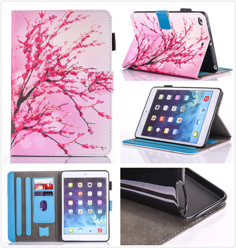Для ipad 5 6 Air Air2 Retina чехол из искусственной кожи Подставка кошелек для Apple нового 2017