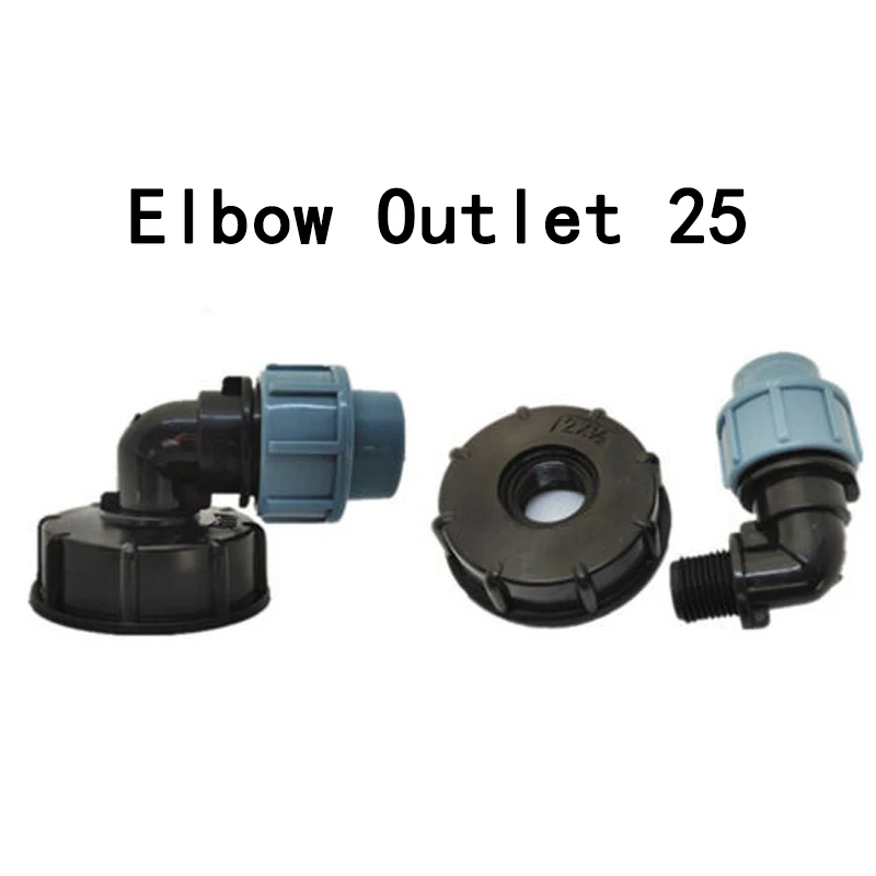 Садовый шланг адаптер для IBC бак для воды полива растений локоть прямой три пути