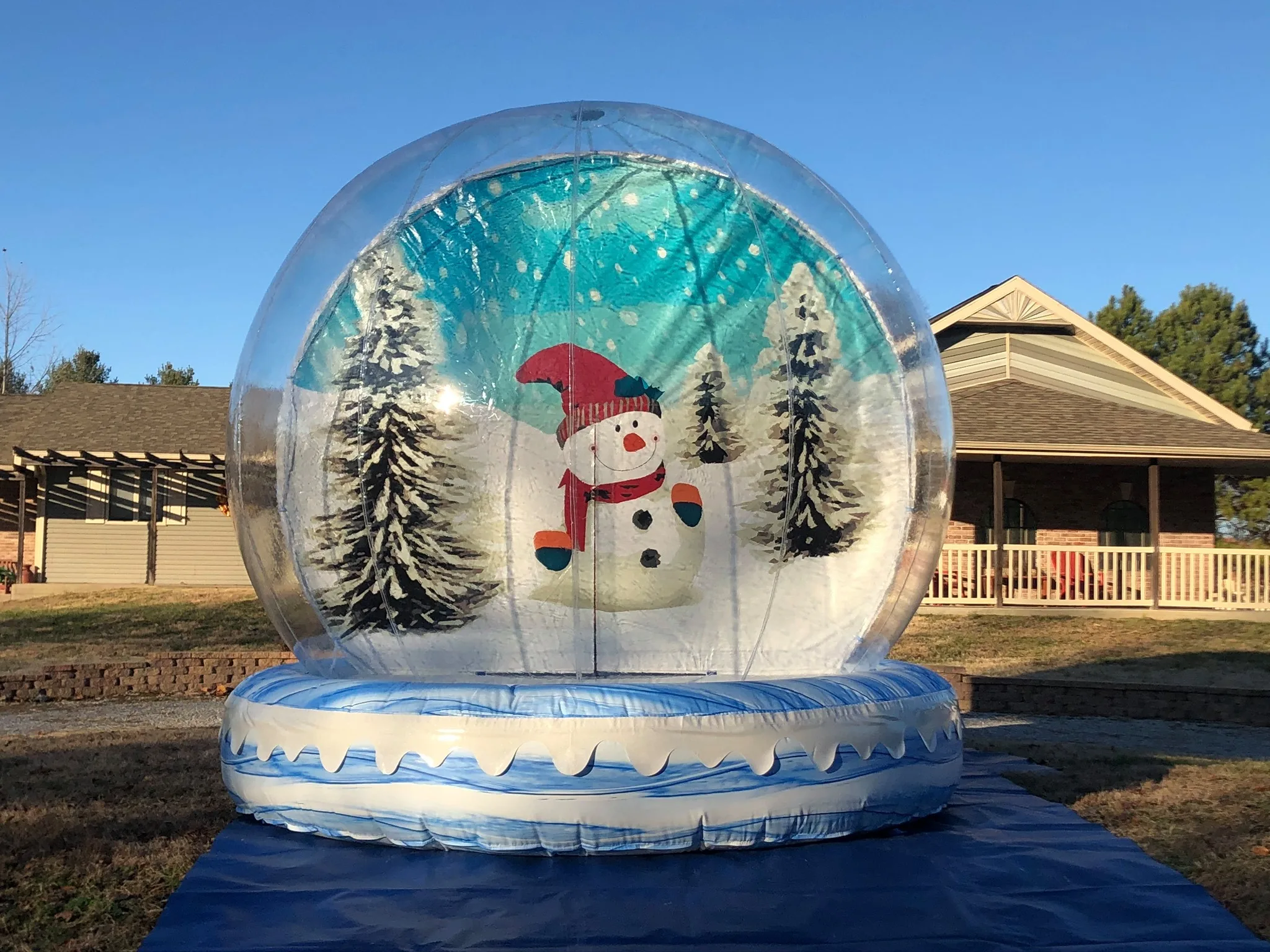 

Human Size Snow Globe For People Go Inside Take Photo Booth Halloween Inflatable Snow Globe Christmas Bubble Dome Clear