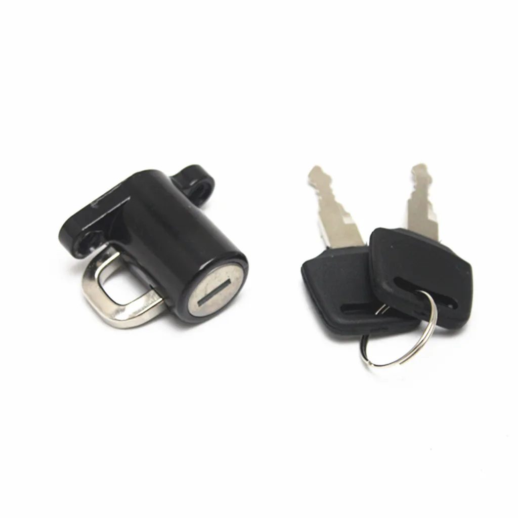  2pcs Anti-theft Motorcycle Bike Security Helmet Lock Hanger and 2 Keys Motorcycle Accessory 