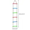 2022 New Wooden Rungs PE Rope Ladder Children Climbing Toy Kids Fitness Sport Rope Swing 2