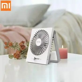 

XIAOMI Mini Air Conditioner Fan Rotation Strong Wind Low Noise High Wind Dual battery USB Mini Rechargeable Fan