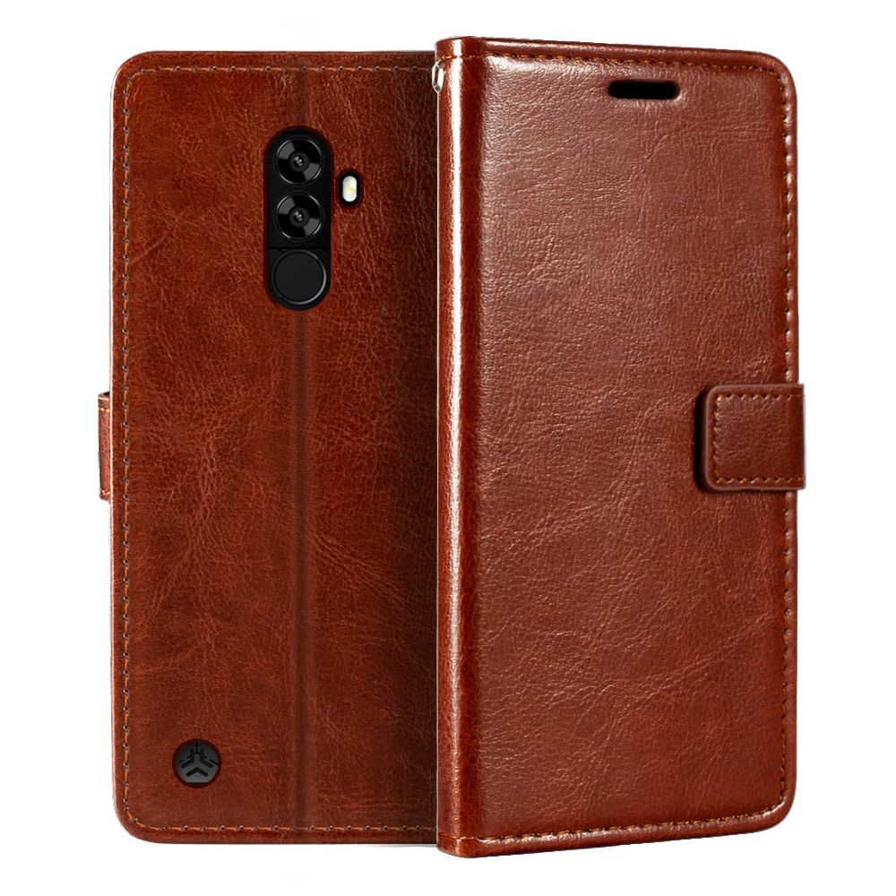 Чехол-книжка для Homtom S99 из искусственной кожи с отделением карт и подставкой |