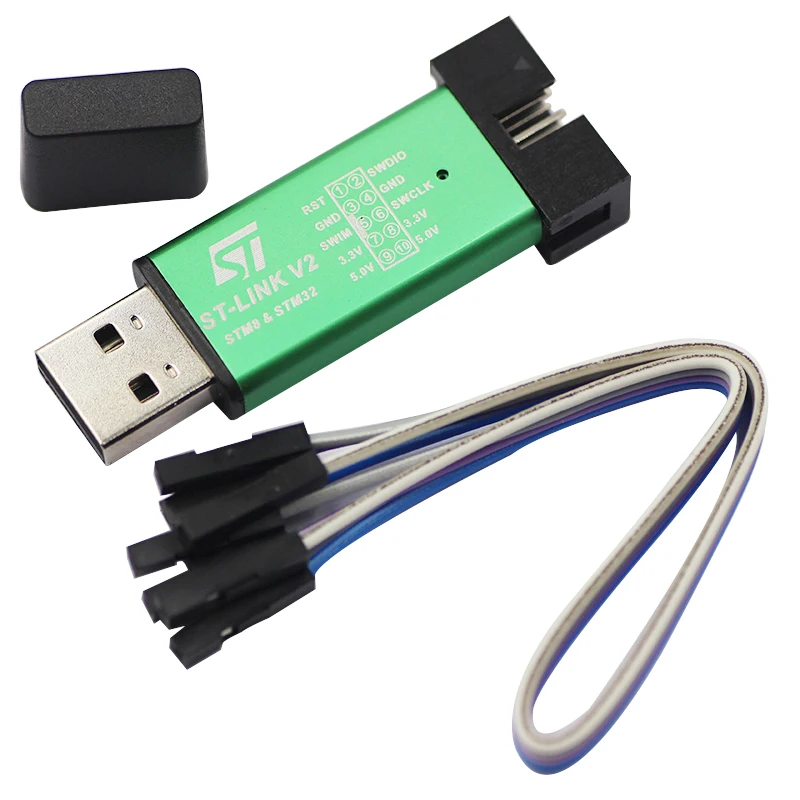 ST LINK Stlink Link V2 Mini STM8 STM32 симулятор скачать программист Программирование с крышкой