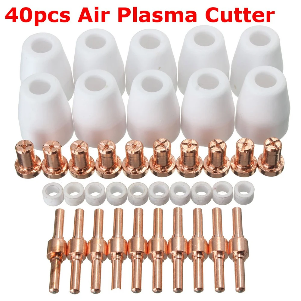 Neue 40Pcs Air Plasma Cutter Verbrauchs Verlängern Fit für PT-31 Fackel CUT-40 50 Neue 40Pcs Air Plasma Cutter Verbrauchs Verlängern Fit für PT-31 Fackel CUT-40 50