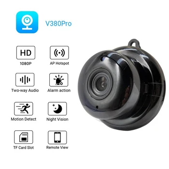 

Mini Wifi IP Camera No linghting HD 1080P Wireless Indoor Camera Nightvision Two Way Audio Motion Detection Baby Monitor V380