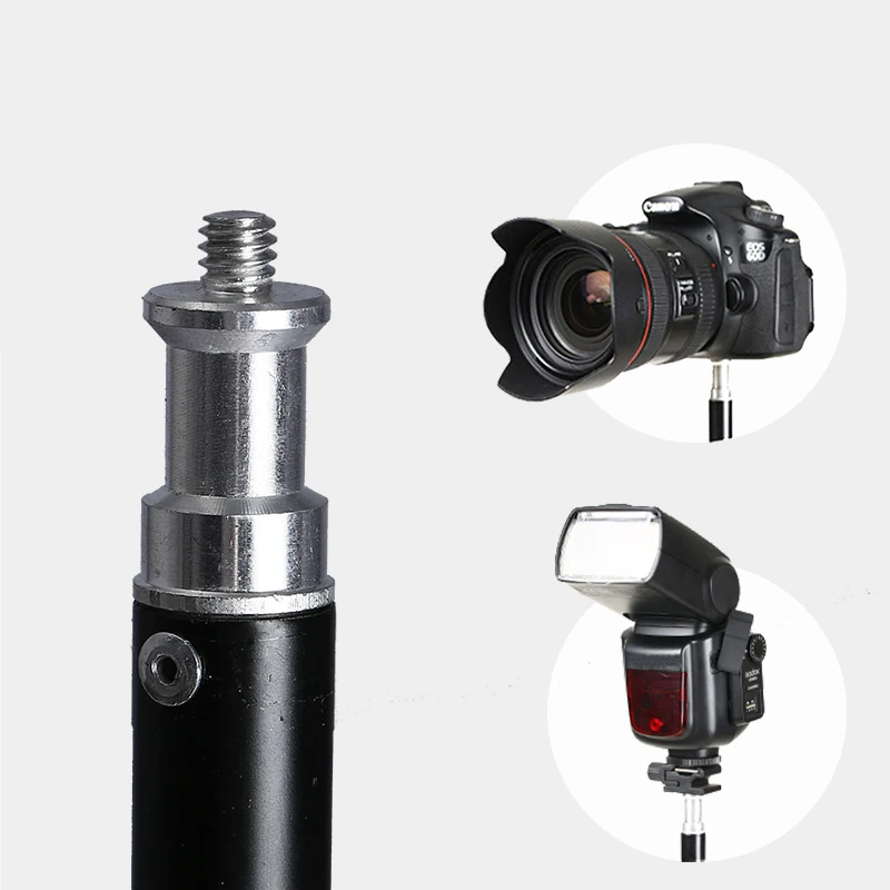 37/68/100/150/200cm 1/4"Screw Light Stand Photographic Tripod Accessories For Photo Studio Softbox Lighting Suit Ring Light Live