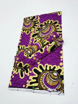 

Fashion Veritable Guaranteed Real African Gold Wax Fabric 6yards 100% Cotton Ankara Golden Wax For Party Dress