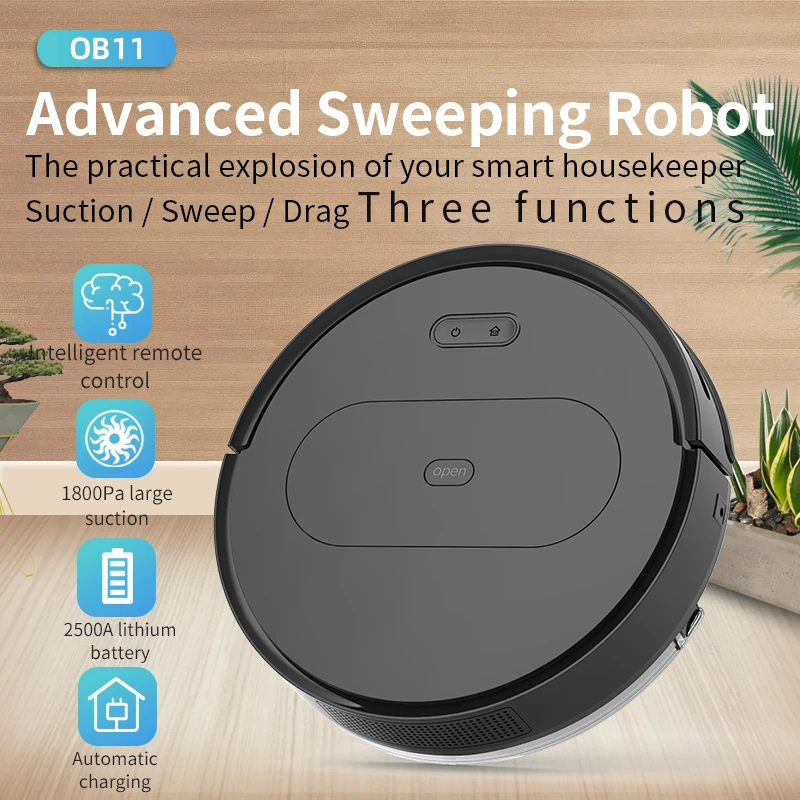 US $127.54 Newest Remote Control Wet And Dry Auto Recharge Robot Cleaner 3 In 1 Intelligent Sweeping Robot CE ROHS