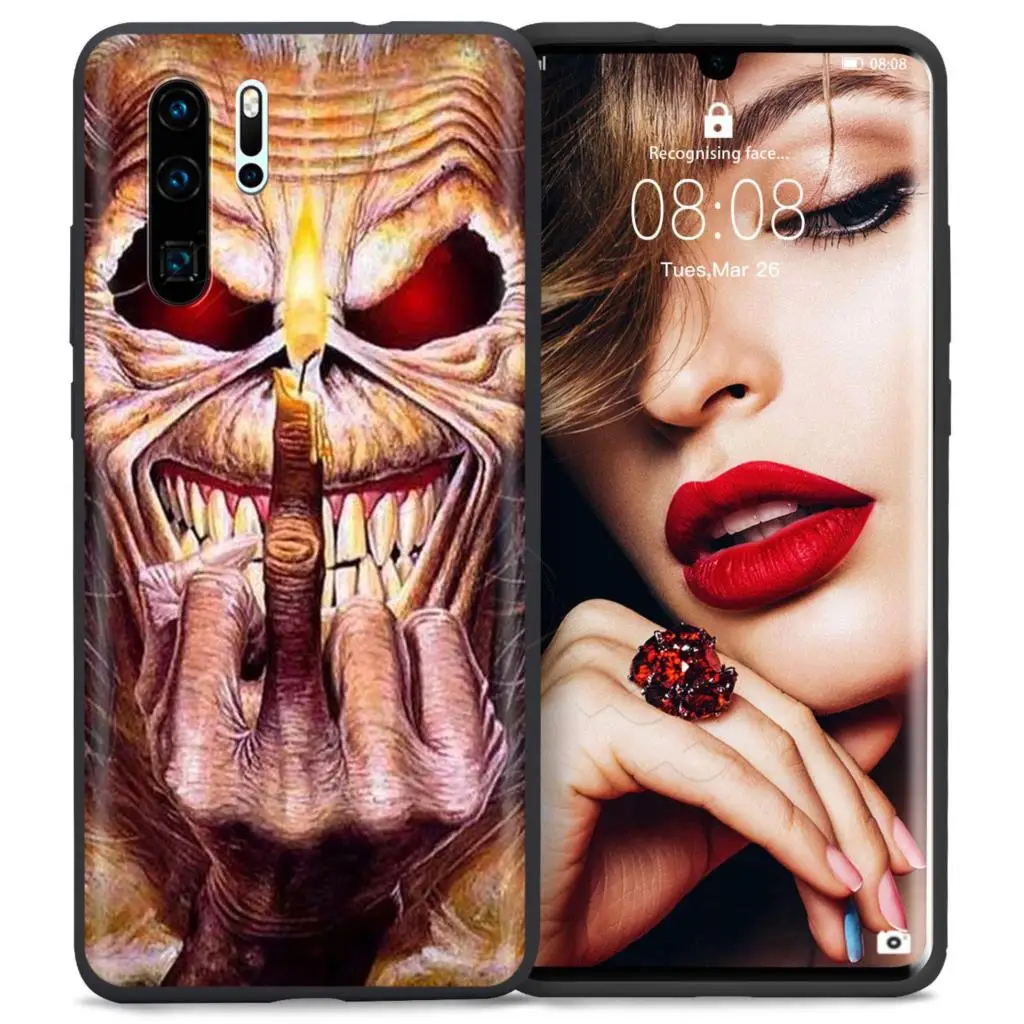 7 Чехол Webbedepp Satanic Scary Skull для huawei Honor 6A 7A 7C 7X8 8X 8C 9 9X10 20 Lite Pro Note View - Цвет: 7