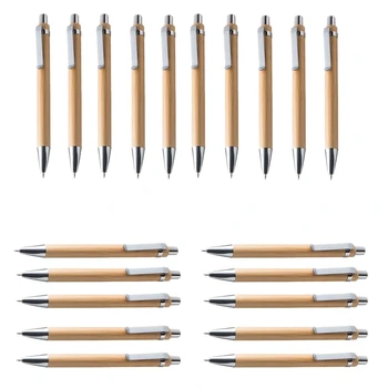 

HOT-Ballpoint Pen Sets Misc.Quantities Bamboo Wood Writing Instrument(30 Set)