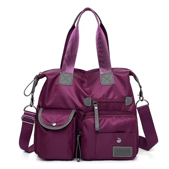

Women Nylon Multifunction Handbag Waterproof Mummy Messenger Travel Multi Pockets Large Capacity Shoulder bags