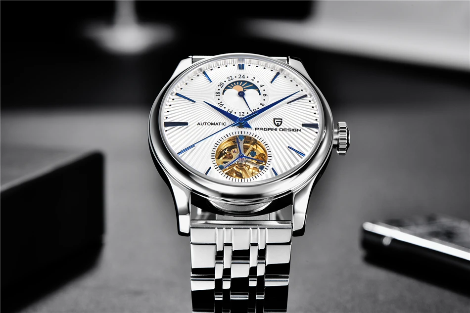 PAGANI DESIGN Top Marke Herrenuhr Mode Tourbillon Automatik Mechanische Uhr Herren Edelstahl Wasserdichte Uhr Relogio Masculino