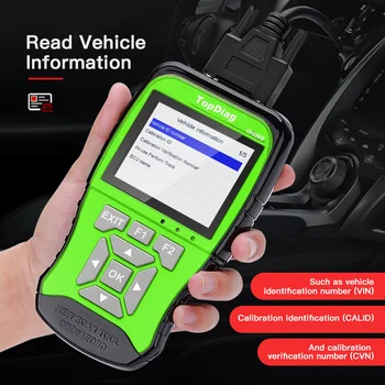 

TopDiag TP600B All OBB2/EOBD Diagnosis Fuctions 12V Battery Diagnostic Instrument Oil/TPA Throttle/EPB/ABS/SRS/TPMS/ECM Reset