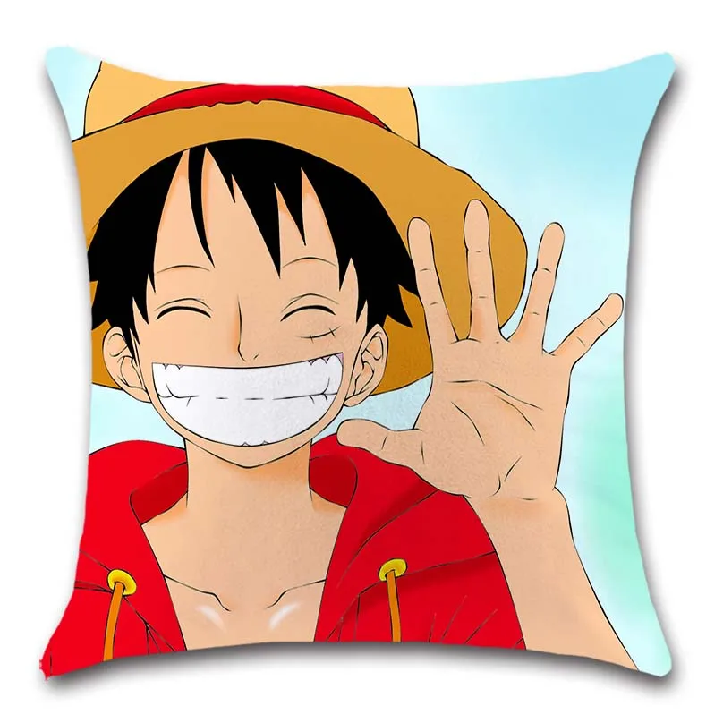 Мультяшная комичная обезьяна Luffy сокровище пиратов наволочка украшение стул домашние диванные подушки друг дети спальня подарок наволочка