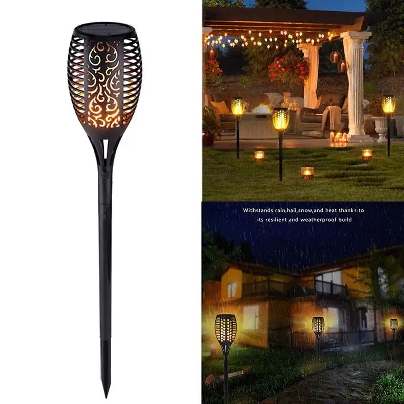 

Solar Flame Flashlight Light Waterproof Garden Decoration Landscape Lawn Light Path Lighting Flashlight Outdoor Lawn Light