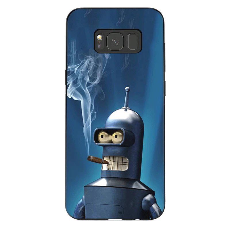 Чехол для телефона для samsung J6 A70 A60 A50 A40 A20 A30 A10 A7 A6 A5 A3 A8 A9 крышка Футурама Бендер Прохладный