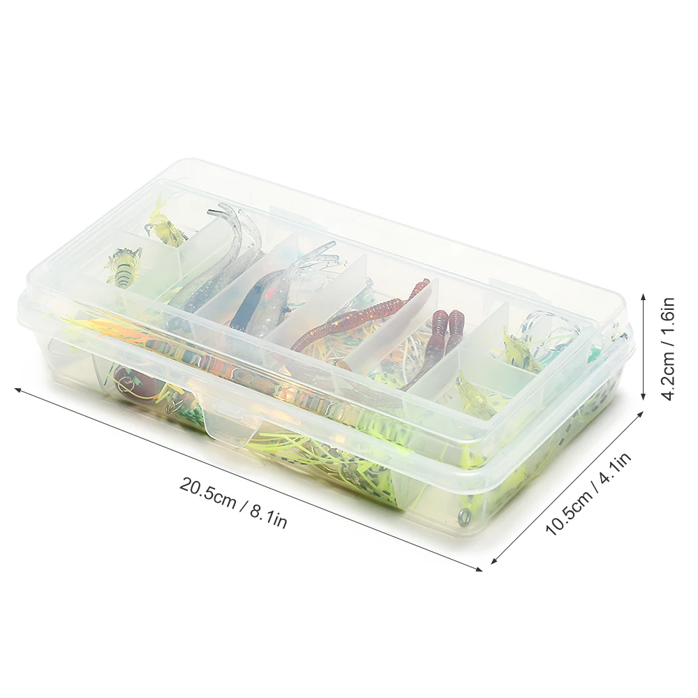 22pcs Assorted Fishing Lures Set Artificial Soft Hard Fishing Lures Baits Minnow Popper VIB Spinnerbait Lures Baits