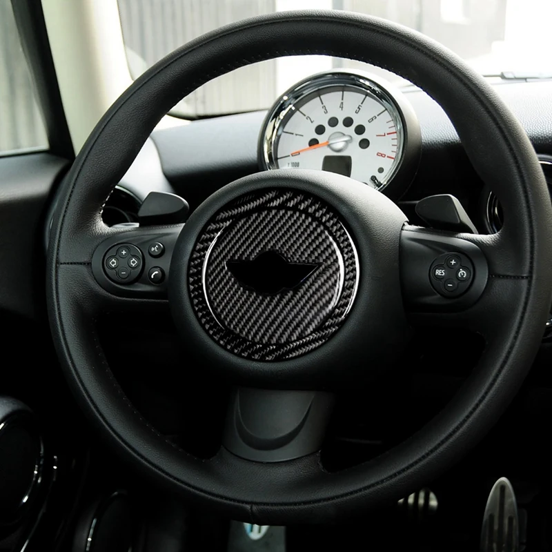 Наклейки на руль из углеродного волокна для Mini Cooper Clubman R55 R56 Countryman R60 Paceman R61 аксессуары