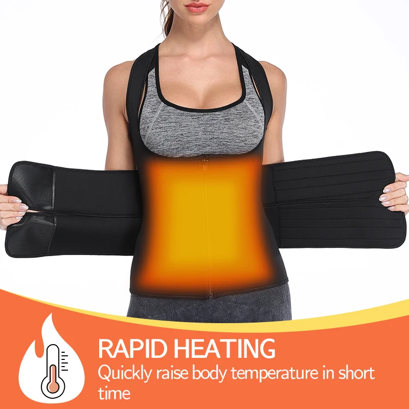 body shaper Women Waist Trainer Vest Corset Sauna Sweat Suit Compression Shirt Slimming Body Shaper Workout Tank Tops Weight Loss Shapewear shapewear underwear