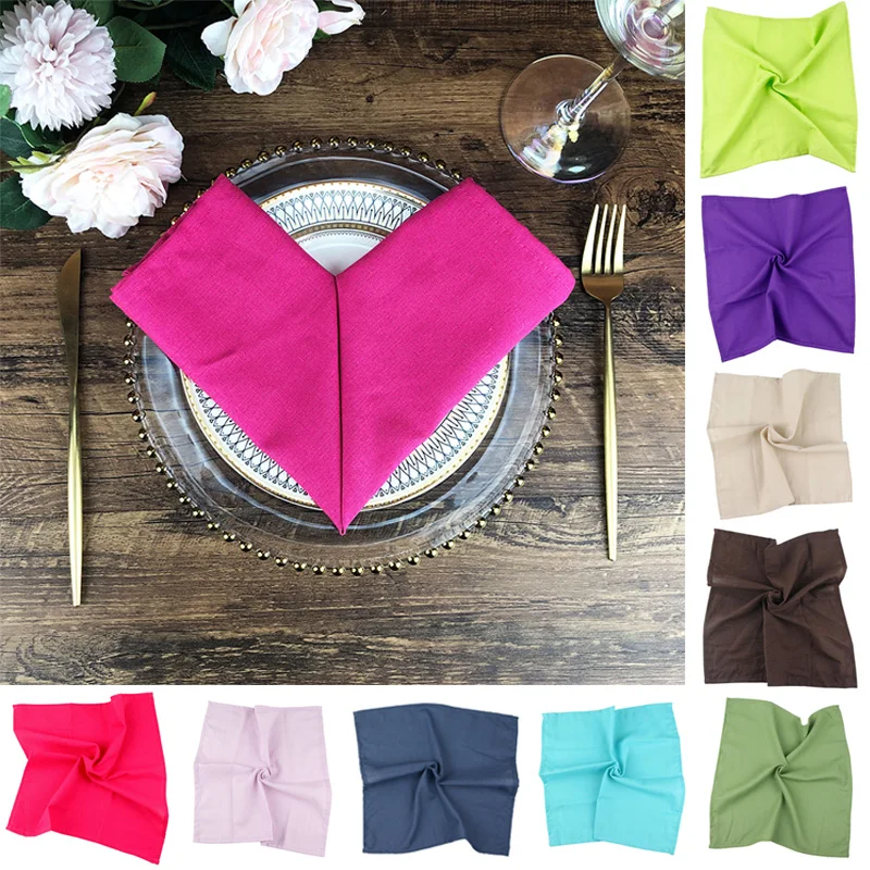 Cotton Linen Napkins For Wedding Table Cloth Linen Dinner Napkin Table Decor