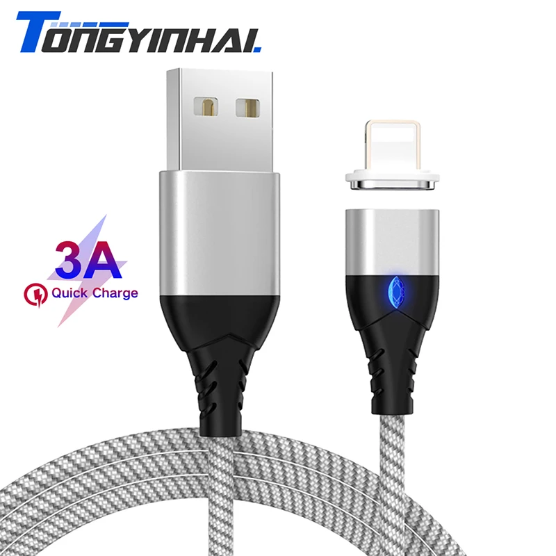 Tongyinhai Micro USB кабель Магнитный USB C Тип быстрой зарядки шнур для передачи данных для huawei 3A быстрое зарядное устройство магнитный разъем