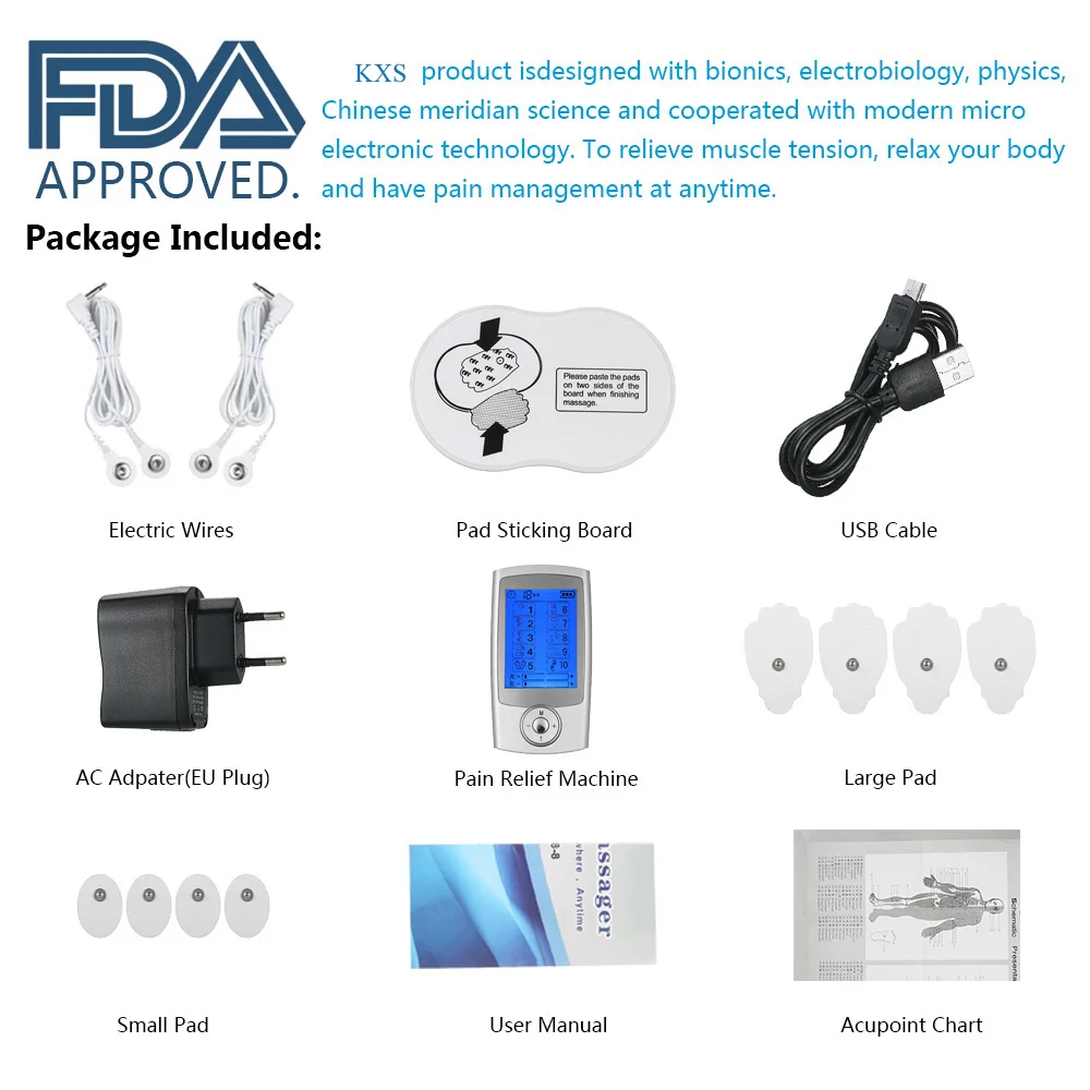 10 modes TENS UNIT with EU plug