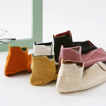 

2020 Candy Colors Women Ankle Socks Funny Cute Solid color Plush Boat Socks Womens Lady Girl Art Sock Short Sox