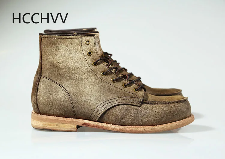 

Retro Personality Formal Men's Shoes Flip Fur Motorcycle Work Desert Boots Men and Women Casual High Help Work Basic Shoes