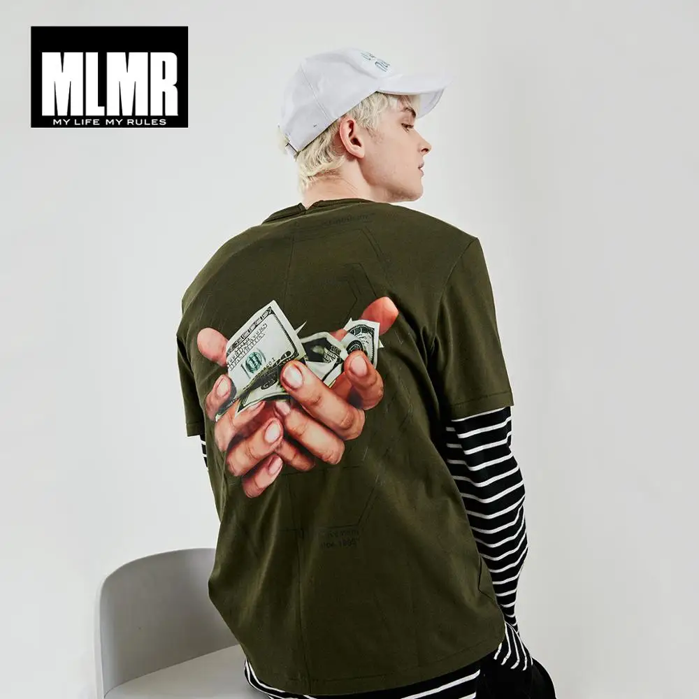 Мужская футболка с короткими рукавами JackJones MLMR буквенным принтом круглым вырезом