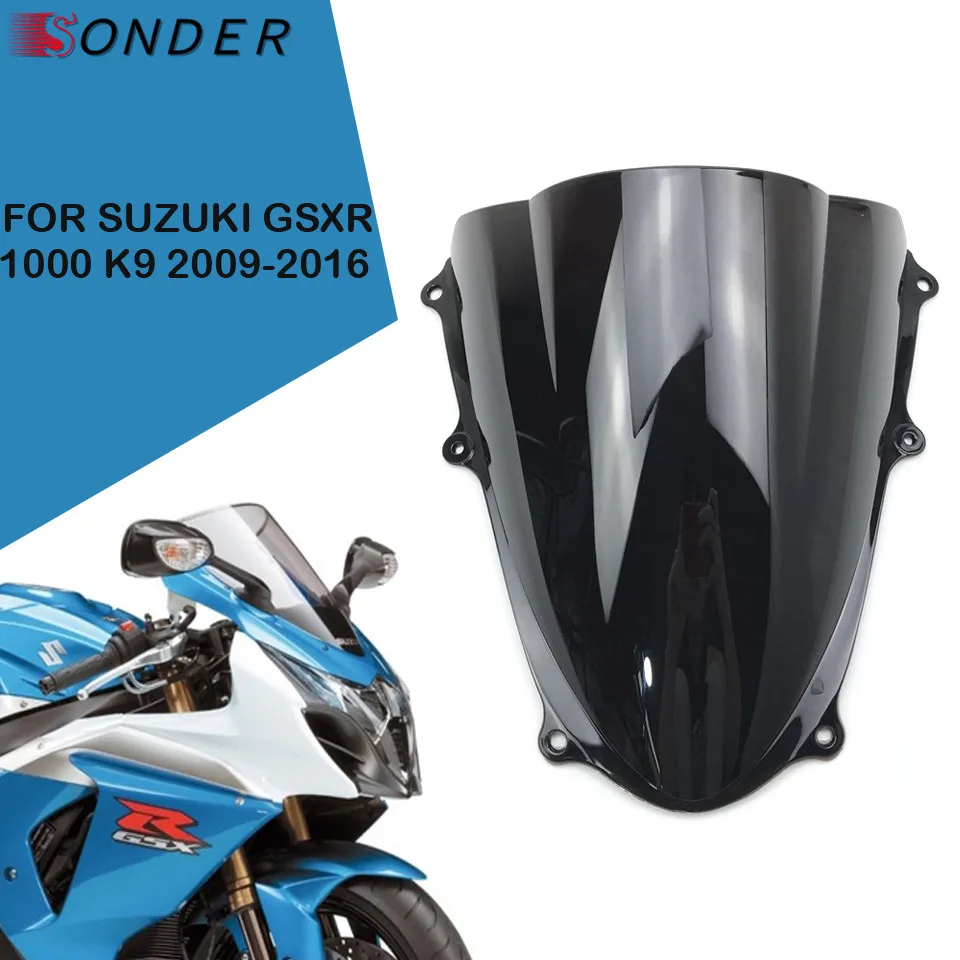 Windshield WindScreen Double Bubble Suzuki GSXR 1000 R GSX-R1000 K9 2009-2015 Motorcycle