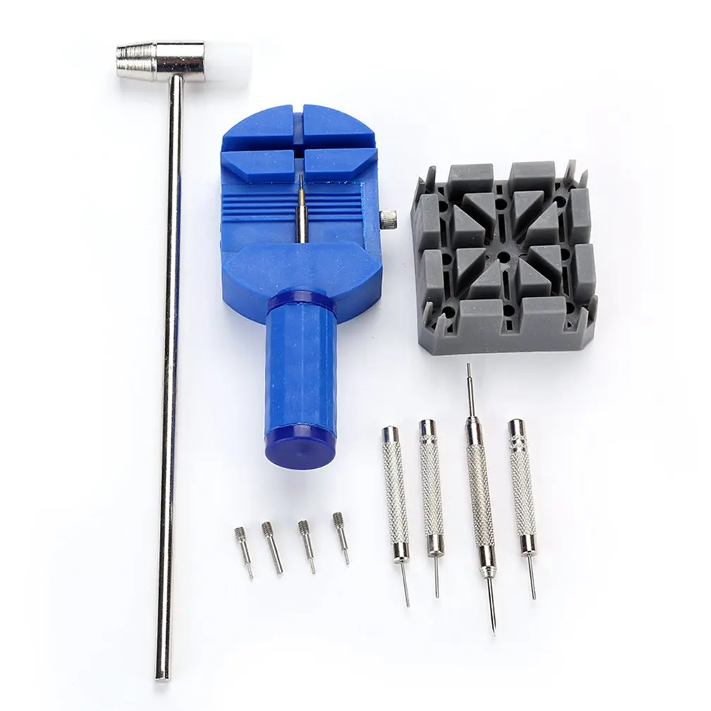 

11Pcs Watch Repair Tools Kit Set Portable Watch Band Link Remover Spring Bar Pins Punch Pin Pusher Repair Tool Kit