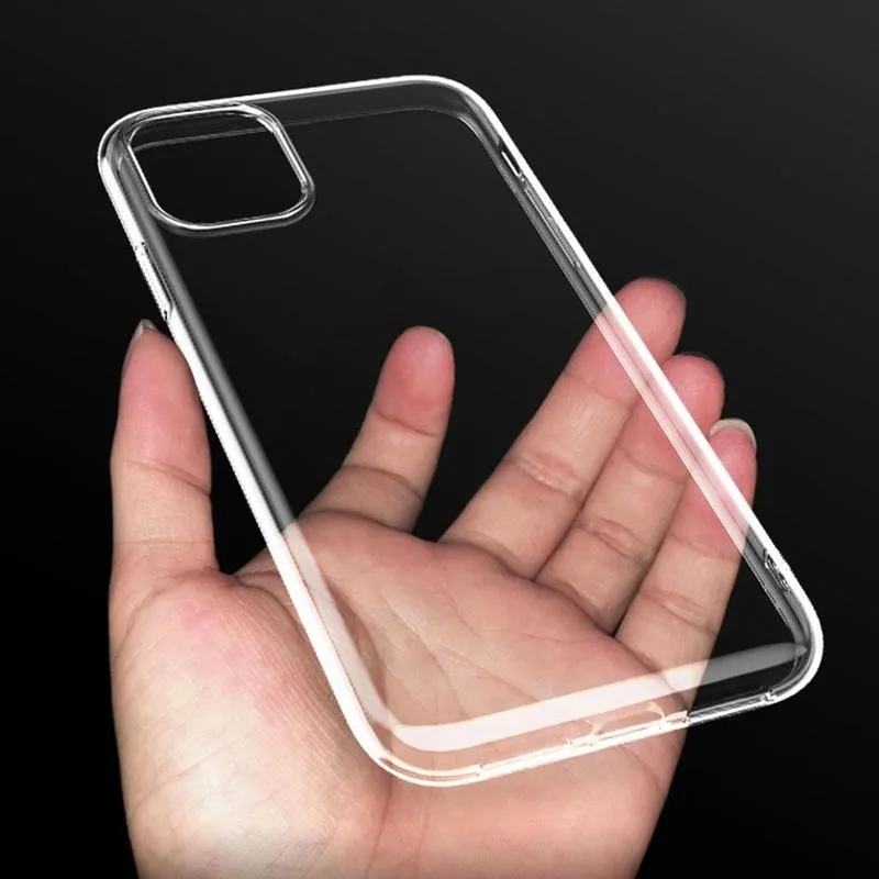 ТПУ прозрачный силиконовый чехол для телефона iPhone 12 ультра тонкий мягкий