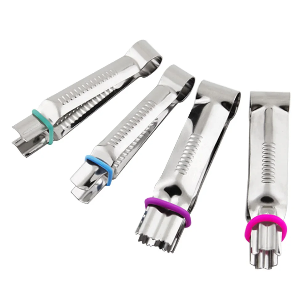 4Pcs Home DIY Stainless Steel Cake Lace Clips Sugarcraft Decorating Fondant Clip Tools Baking Cookie B |