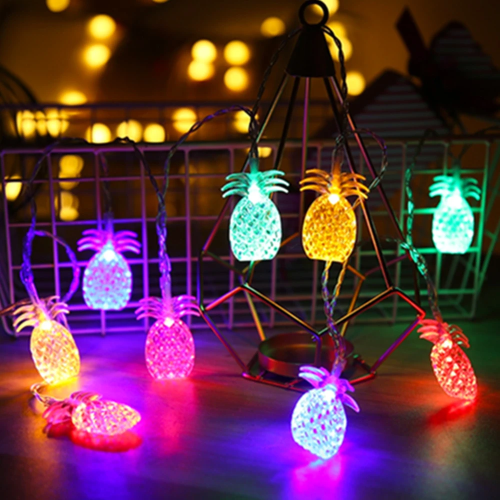 LED pineapple fruit string lights colorful garland string fairy lights USB battery-powered lanterns Christmas wedding decoration twinkle lights String Lights