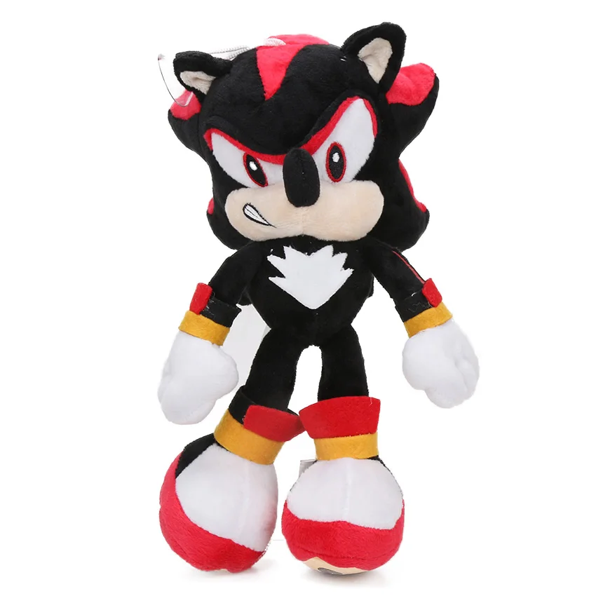 20-27cm Sonic Toys Super Sonic the Hedgehog Plush Toy Sonic Shadow Knuckles Tails Cute Soft Stuffed Dolls Keychain Keyring