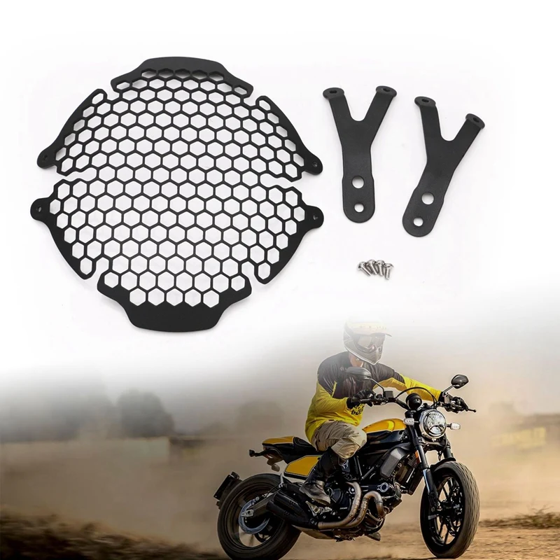 

Headlight Guard Protector Grille Covers for Ducati Scrambler / 800 2015 2016 2017 2018 2019 Motorcycle Accessories
