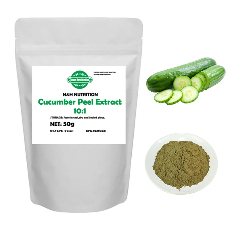 Pure Nature Organic Cucumber Peel Extract 10:1 Powder Cooling Skin-tightening Antioxidant Soft Smooth Skin Care Raw Material | Красота и