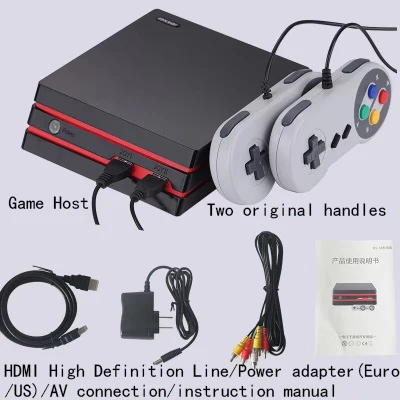 Поддержка HDMI/AV линейного интерфейса двойная ручка видеоигры встроенный 300 игровая карта не повторяющиеся Ретро игры Поддержка для TF консоли