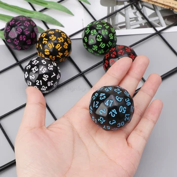 

6Pcs 60 Sided D60 Polyhedral Dice For Casino D&D RPG MTG Party Table Board Game S16 19 Dropship