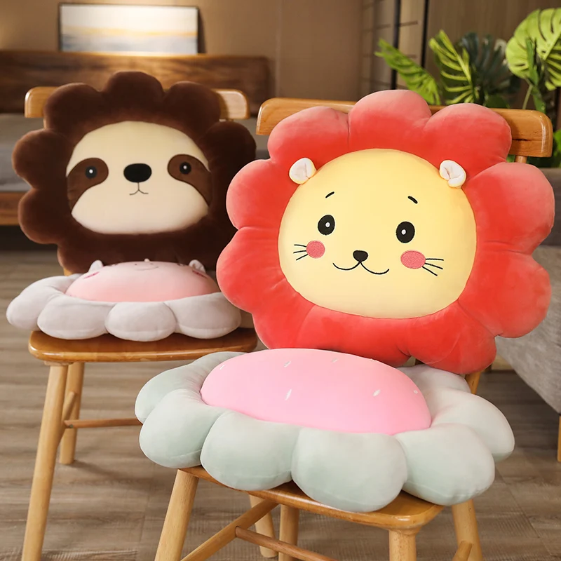 

Nice 1pc 45cm Fresh Colorful Flower Plush Pillow Soft Cartoon Animal Stuffed Doll Chair Cushion Sofa Kids Lovers Birthday Gifts