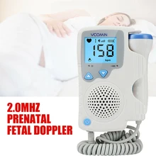 Пренатальный эмбриональный допплер монитор сердечного ритма ребенка детектор пульса 2,0 МГц для беременных женщин без излучения доплер для сердечка
